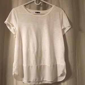 Express White t-shirt.